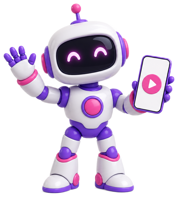 Maskot robot AI Ringkas
